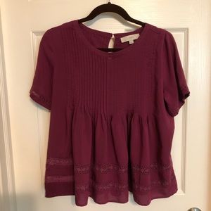 Ann Taylor LOFT Short sleeve blouse